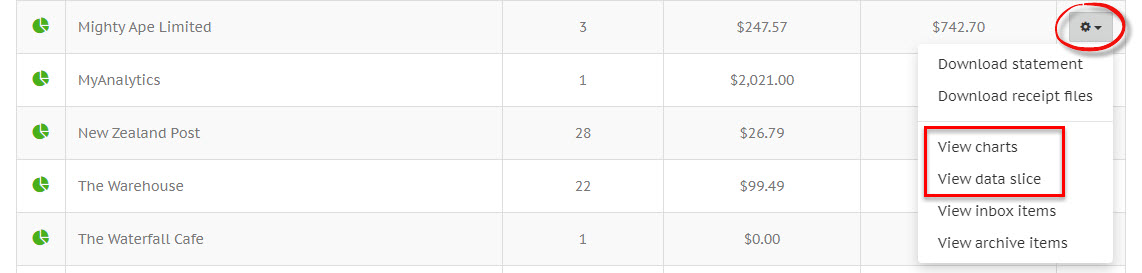 Report drilldown options