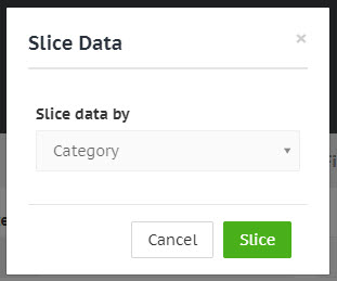 Report data slice options